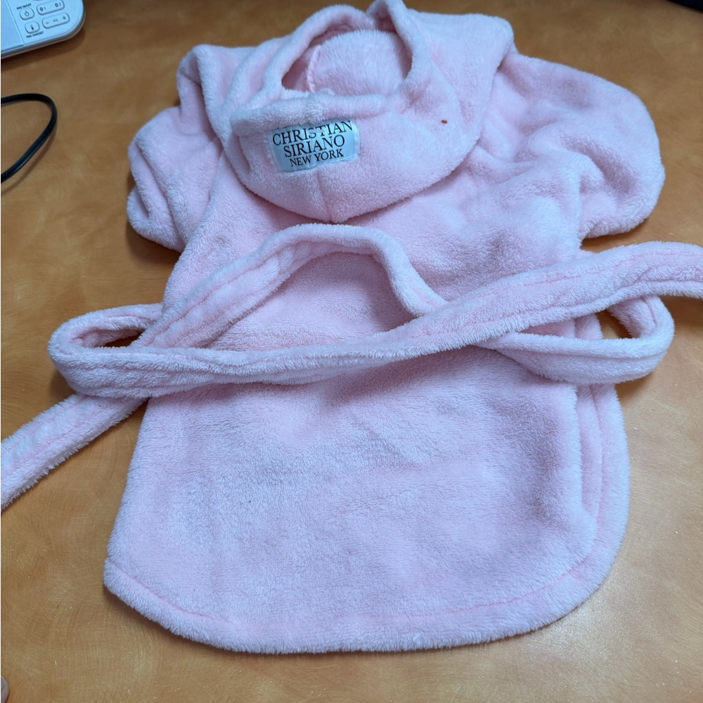 Christian Siriano Blush Pink Pet Robe